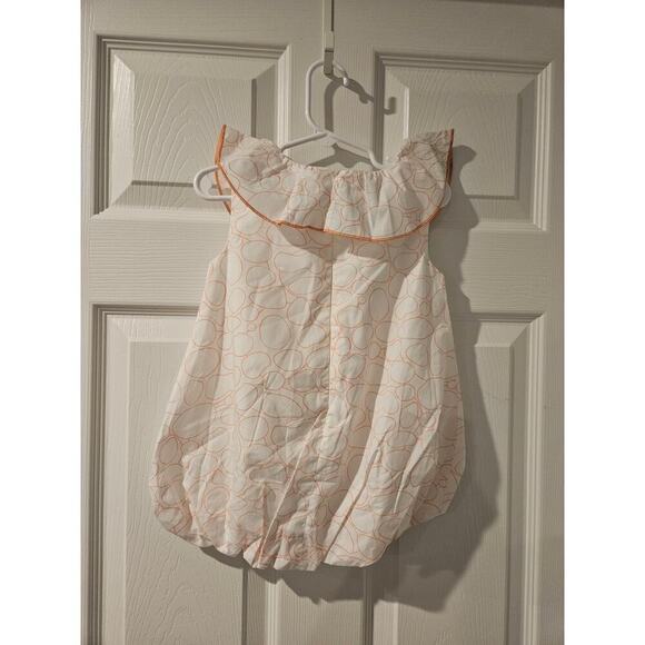 Coco Au Lait White Orange Bertha Collar Balloon Skirt Size 2T NWT - Picture 6 of 6